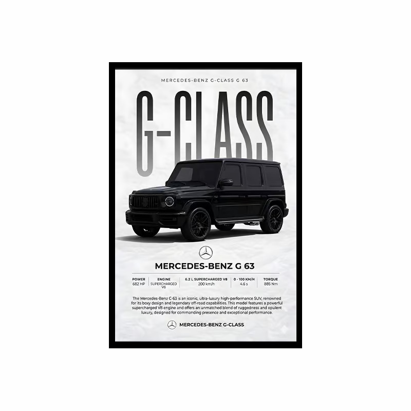 تابلو مخمل 60×40 طرح – Benz G-class-image
