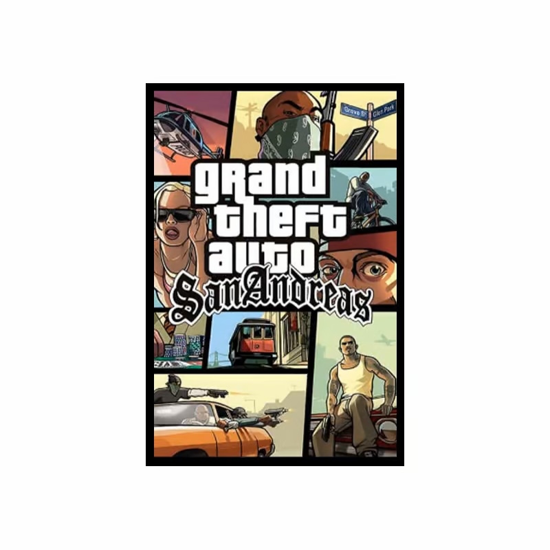 تابلو مخمل 60×40 طرح – GTA Sanandreas-image
