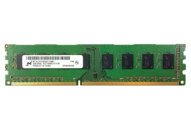 رم کامپیوتر میکرون 4GB مدل DDR3L باس 1600MHZ-12800 چین MT8KTF51264AZ-1G6E1 507 تایمینگ CL11