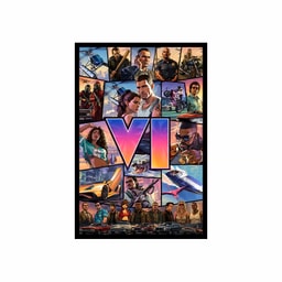 تابلو مخمل 60×40 طرح – GTA VI-image