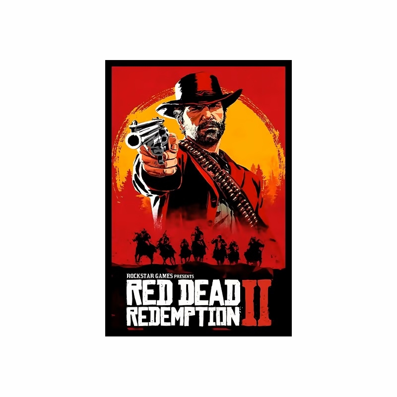 تابلو مخمل 60×40 طرح – Red Dead 2-image