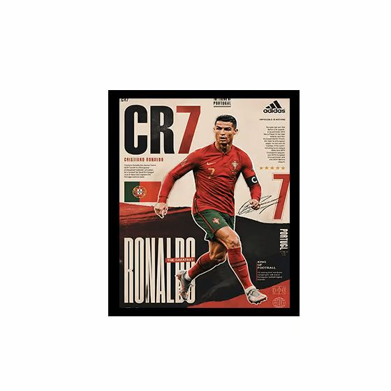 تابلو مخمل 35×45 طرح – Ronaldo-image