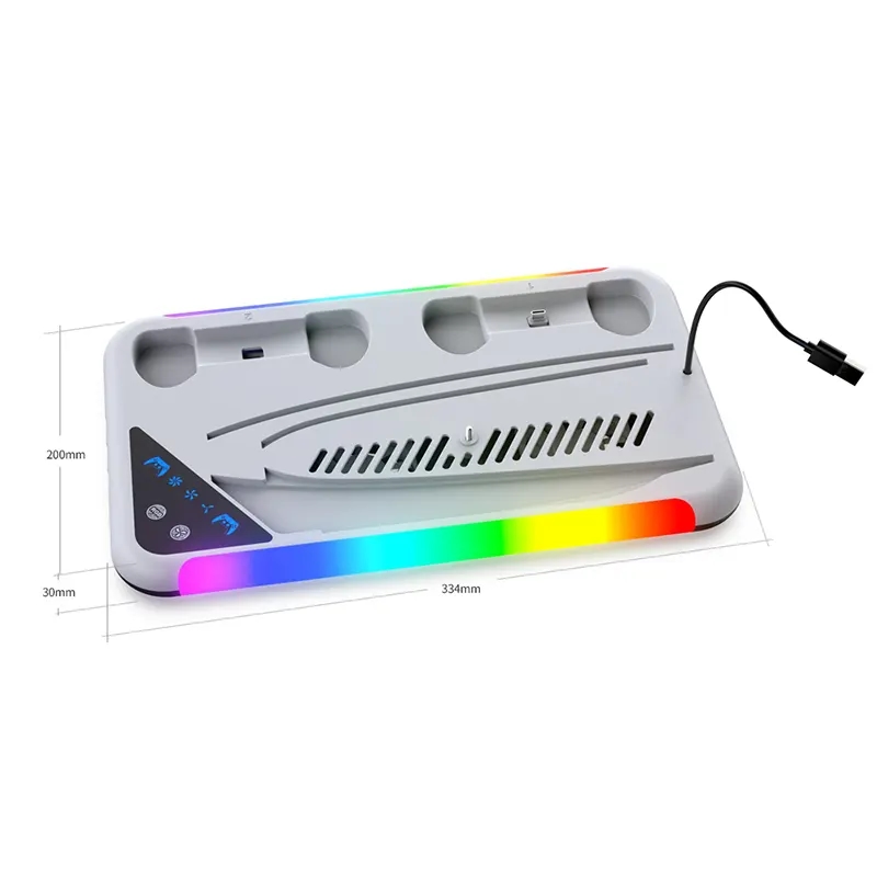 پایه فن و شارژر RGB دار PS5 Dobe 3557-image