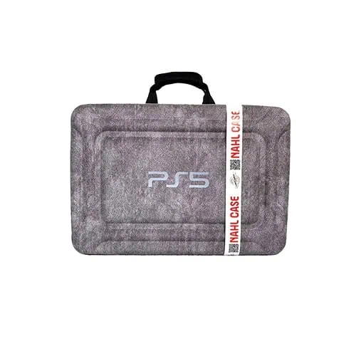 کیف PS5 Fat / PS5 Pro – برند Nahl – رنگ طوسی